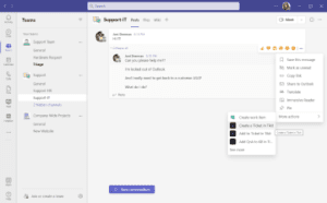 Microsoft Teams Ticketing System | Tikit.AI